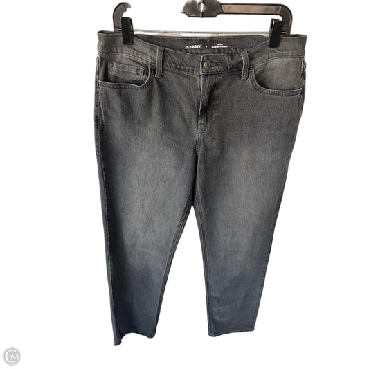 Jeans Straight By Old Navy In Grey Denim, Size: 8