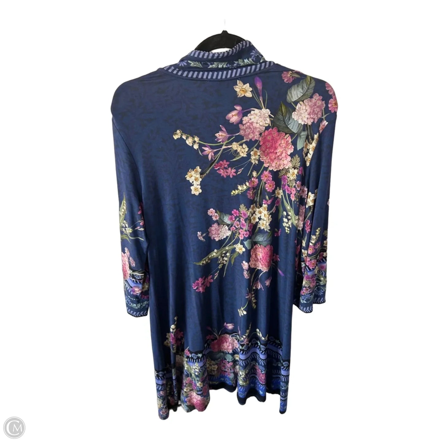 Dress Designer By Johnny Was In Blue & Pink, Size: L