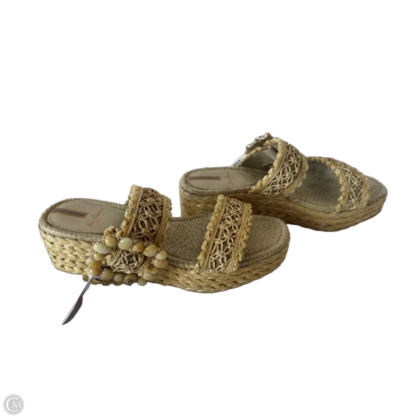 Sandals Heels Wedge By Sam Edelman In Tan, Size: 9.5