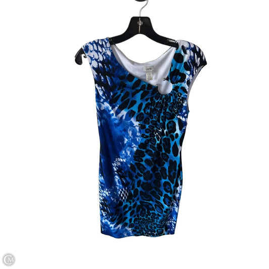 Dress Work By Cache In Blue & White, Size: M