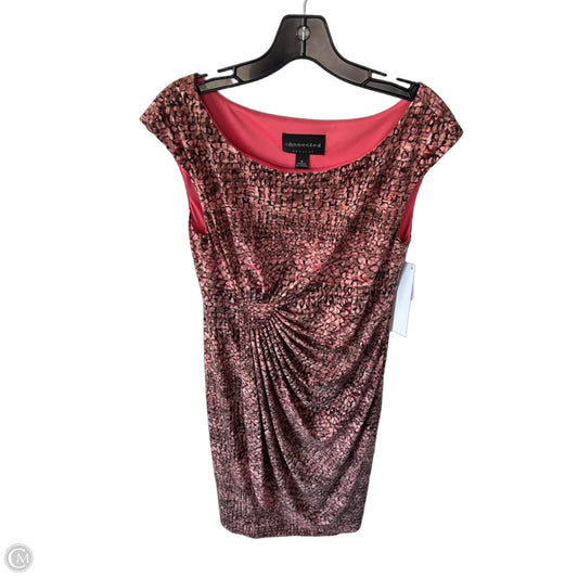 Dress Work By Connected Apparel In Orange & Tan, Size: M