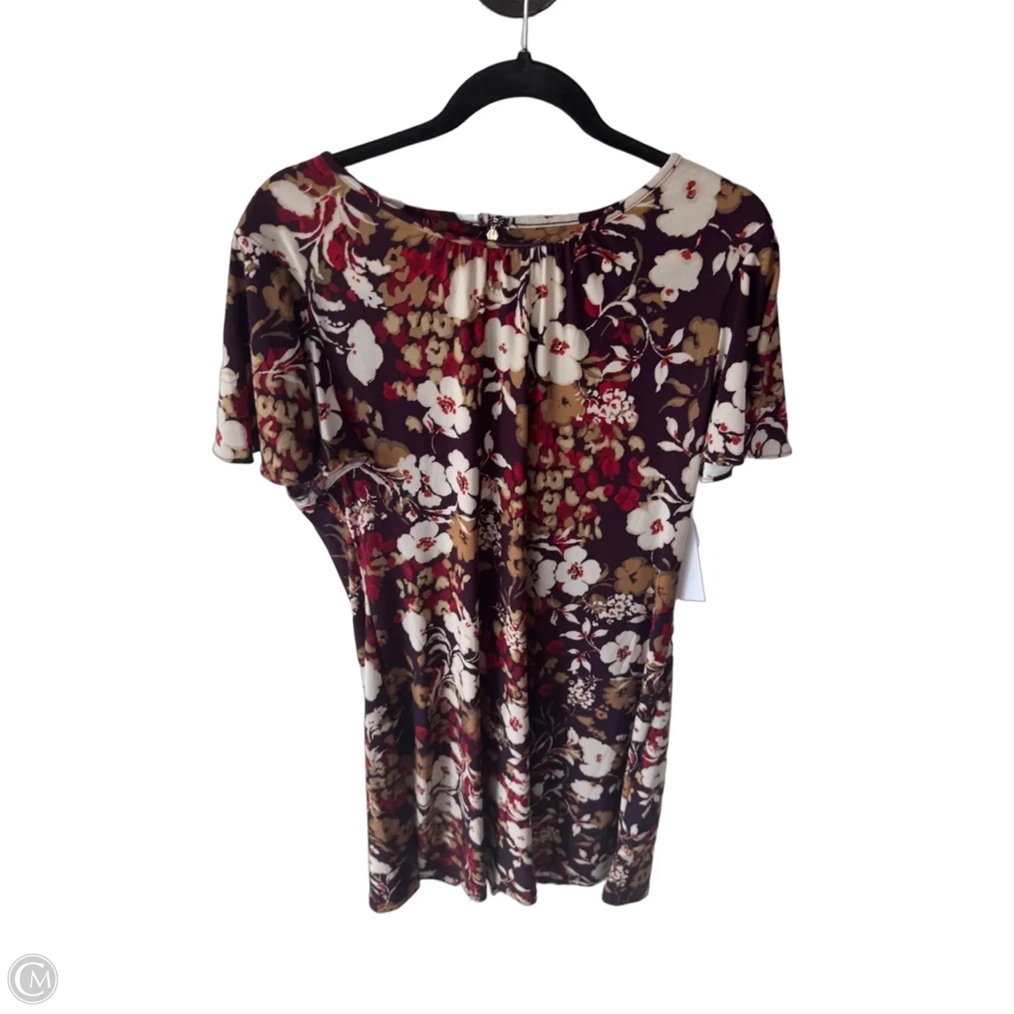 Dress Work By Tommy Hilfiger In Brown & Red, Size: L