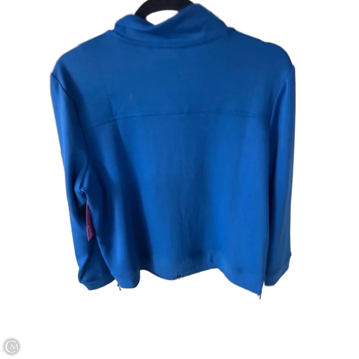 Sweatshirt Collar By Chicos In Blue, Size: L