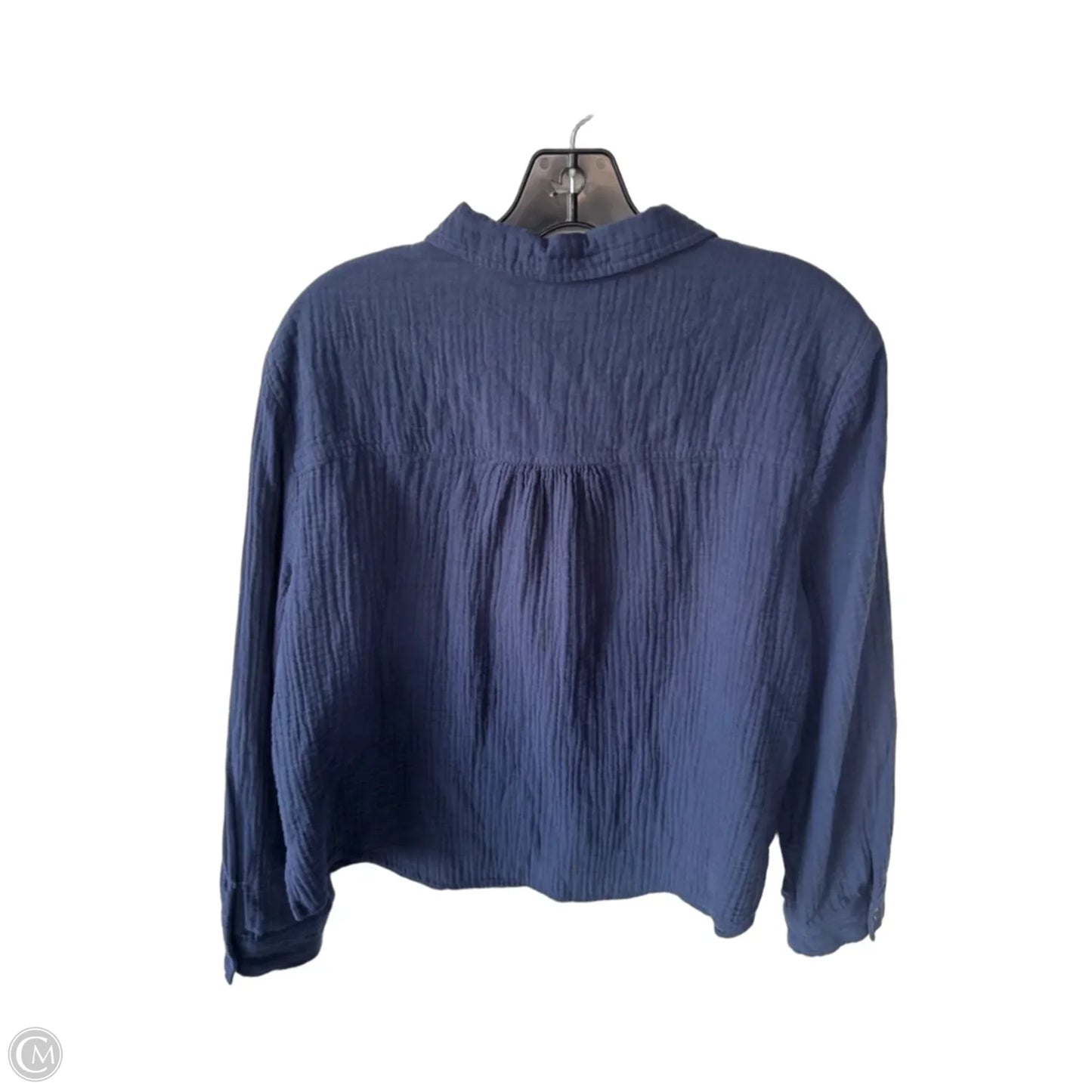 Top Long Sleeve By Chicos In Blue, Size: L