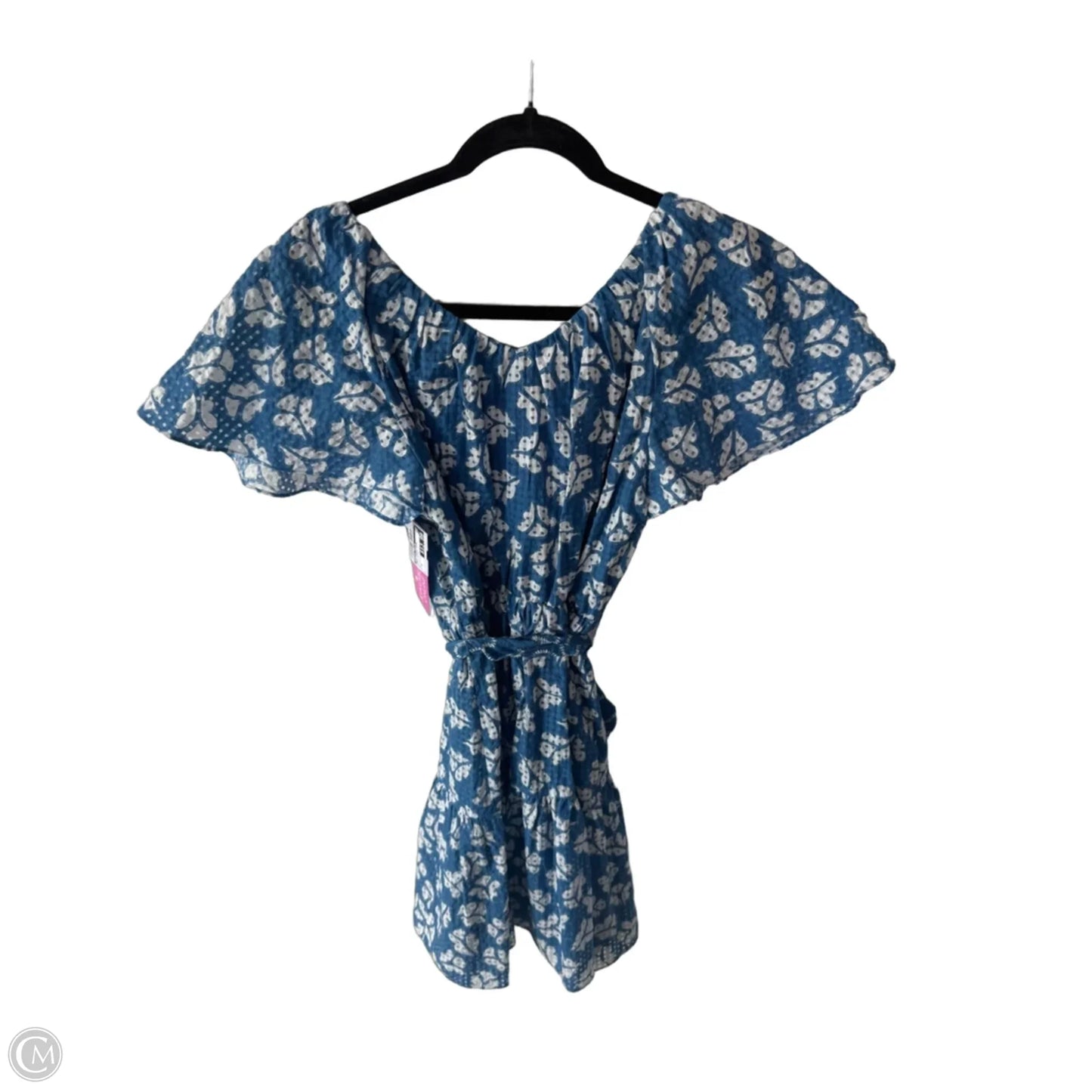 Dress Casual Short By Rebecca Taylor In Blue & White, Size: S
