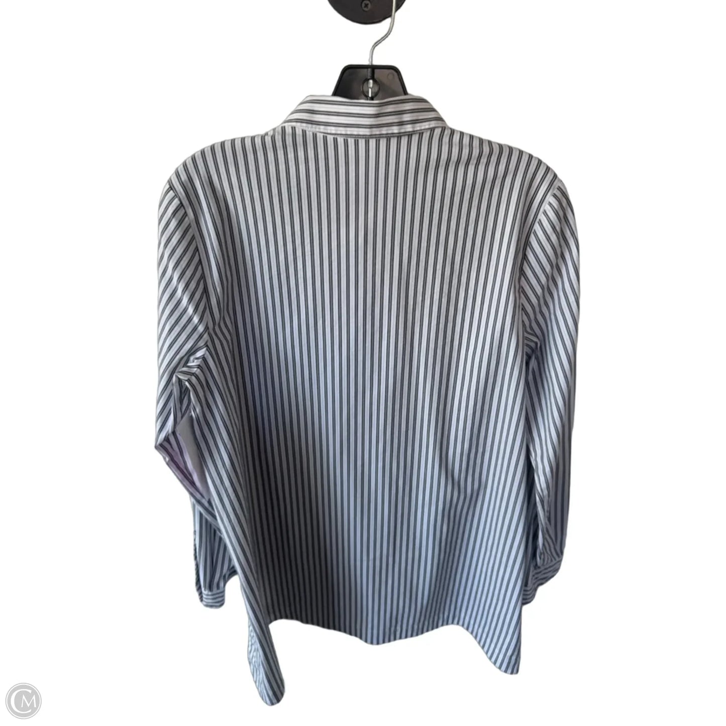 Top Long Sleeve By J. Jill In Black & White, Size: M