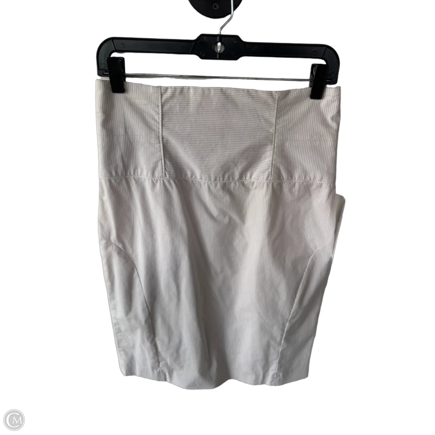 Skirt Midi By Clothes Mentor In Tan & White, Size: 6