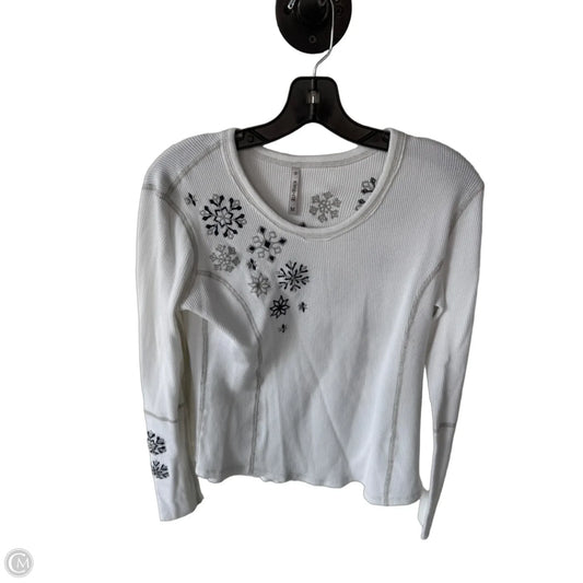 Top Long Sleeve By Alp N Rock In Black & White, Size: M