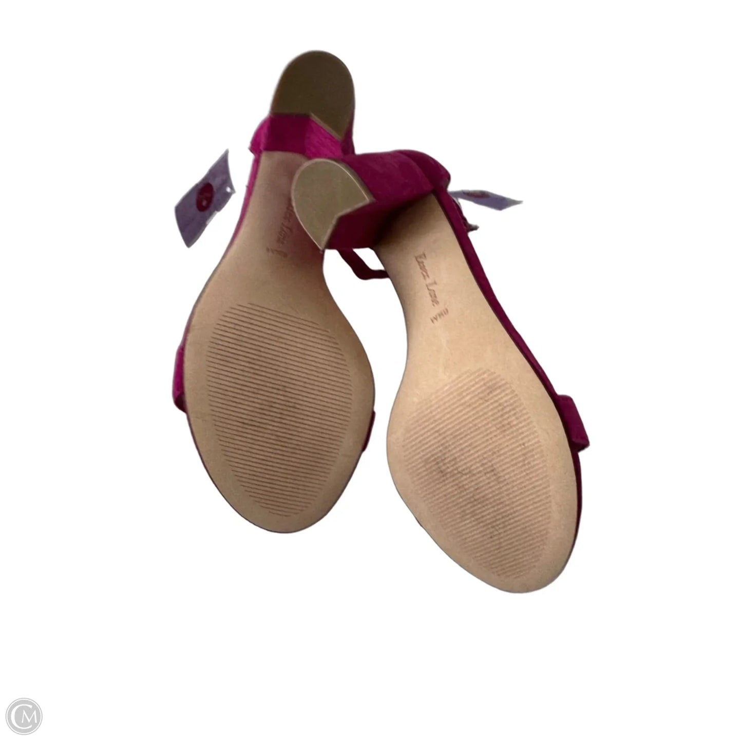 Sandals Heels Block By Clothes Mentor In Pink, Size: 6.5