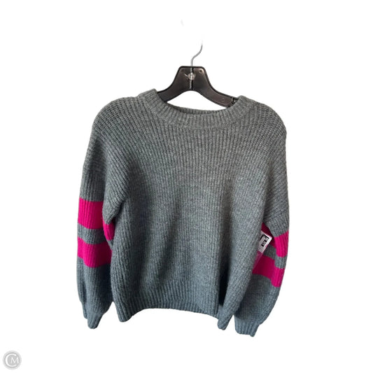 Sweater By John + Jenn In Grey & Pink, Size: Xs
