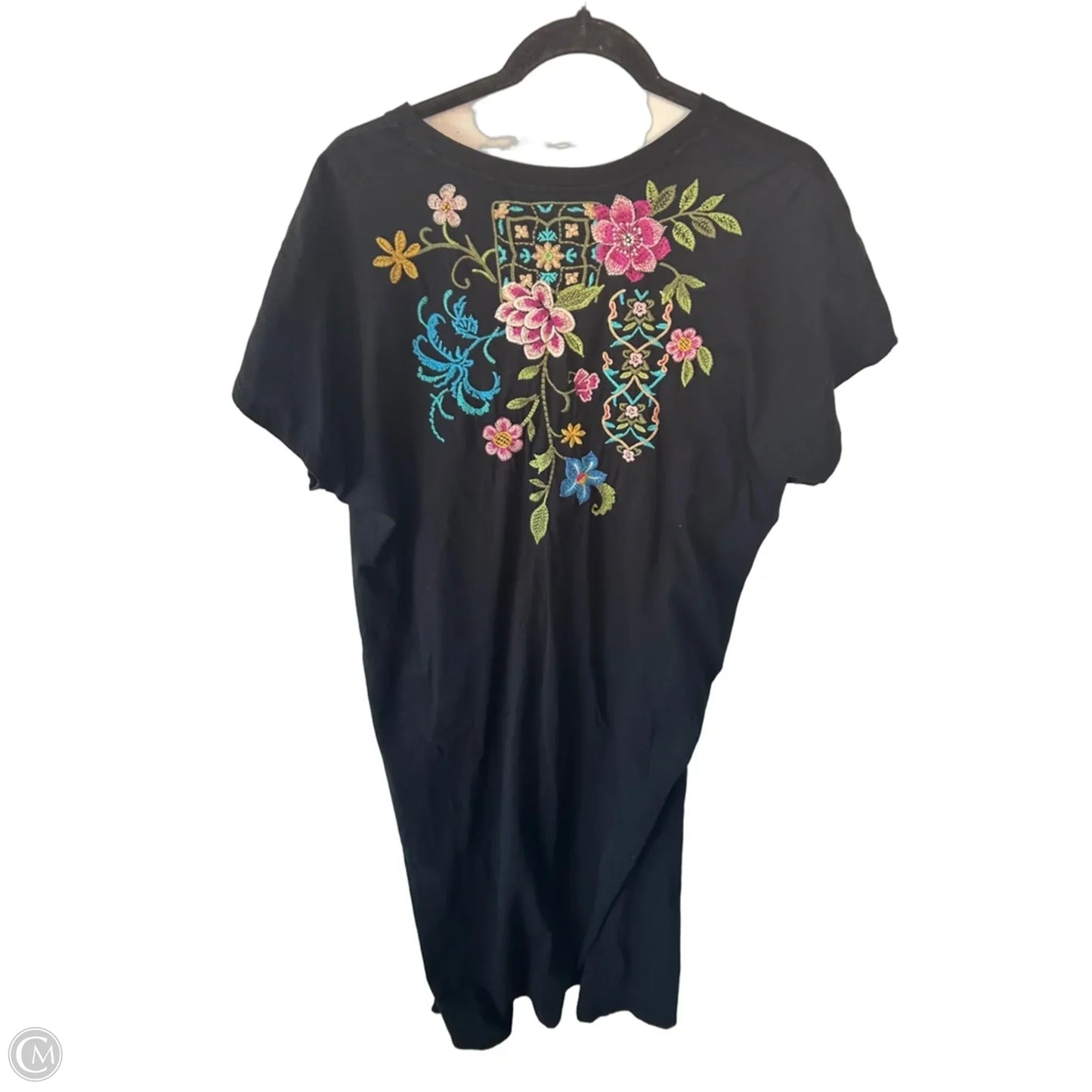 Dress Designer By Johnny Was In Black, Size: M