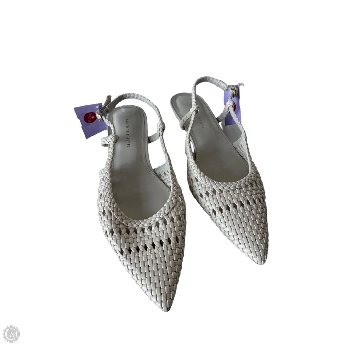 Shoes Heels Kitten By Marc Fisher In White, Size: 8