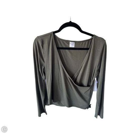 Athletic Top Long Sleeve Crewneck By Athleta In Green, Size: L