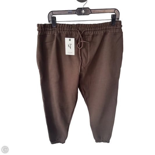 Pants Joggers By Clothes Mentor In Brown, Size: 14
