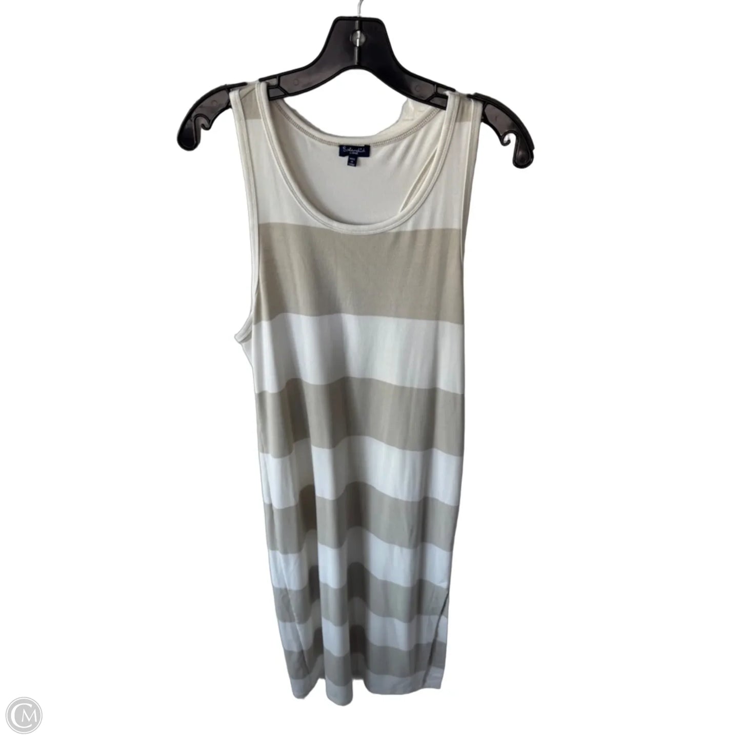 Dress Casual Maxi By Splendid In Cream & Green, Size: L
