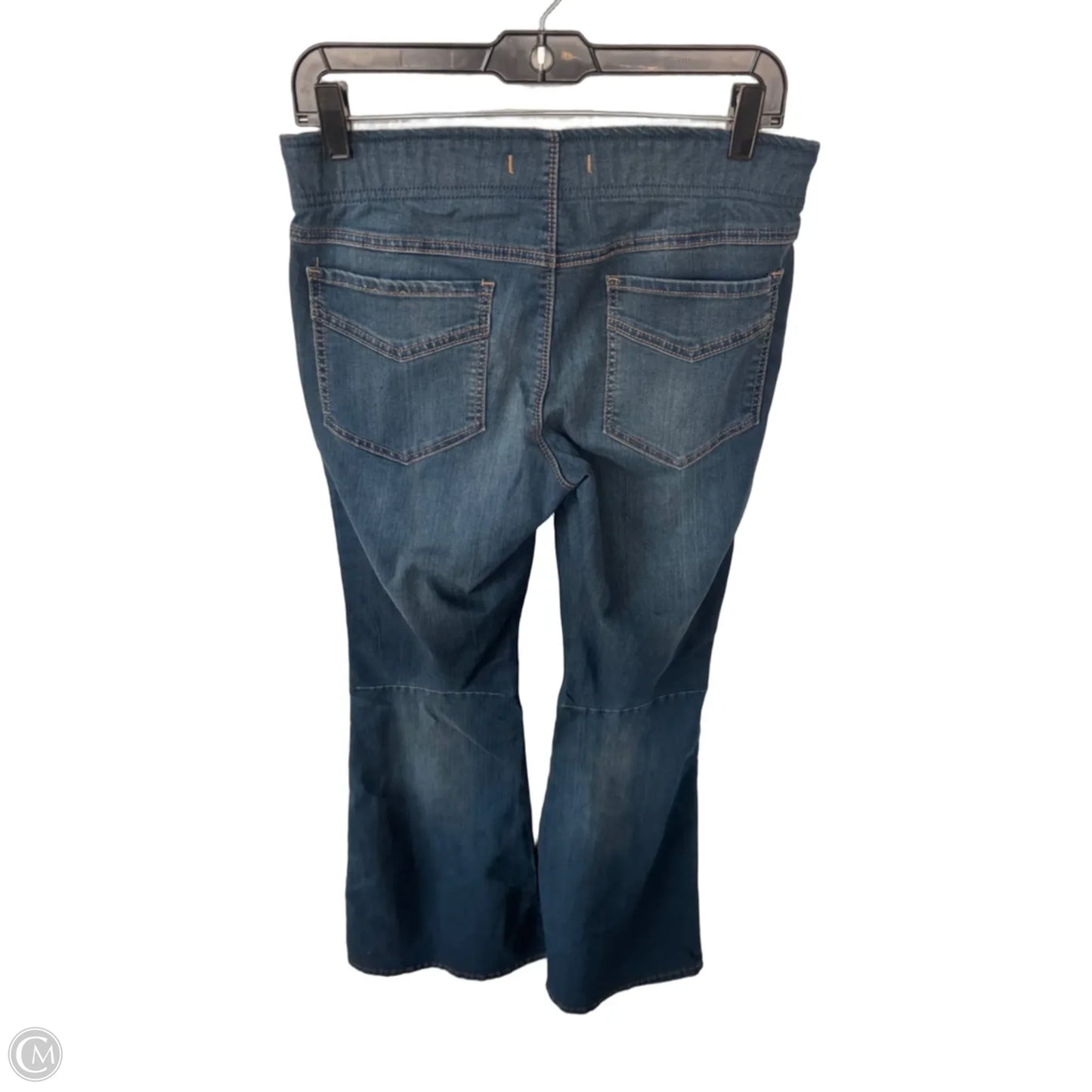 Jeans Flared By Free People In Blue Denim, Size: 8
