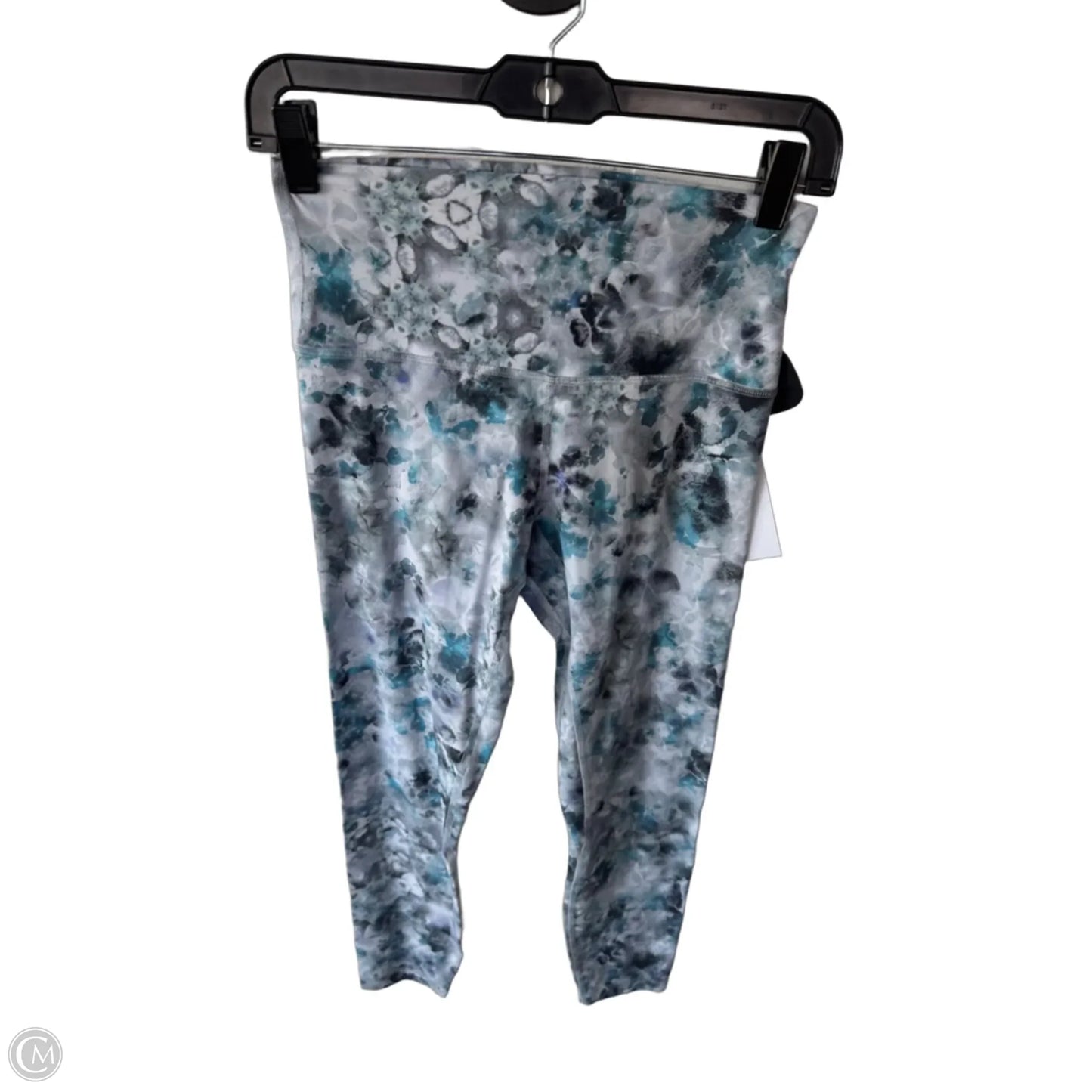Athletic Leggings By Lululemon In Blue & Grey, Size: 6