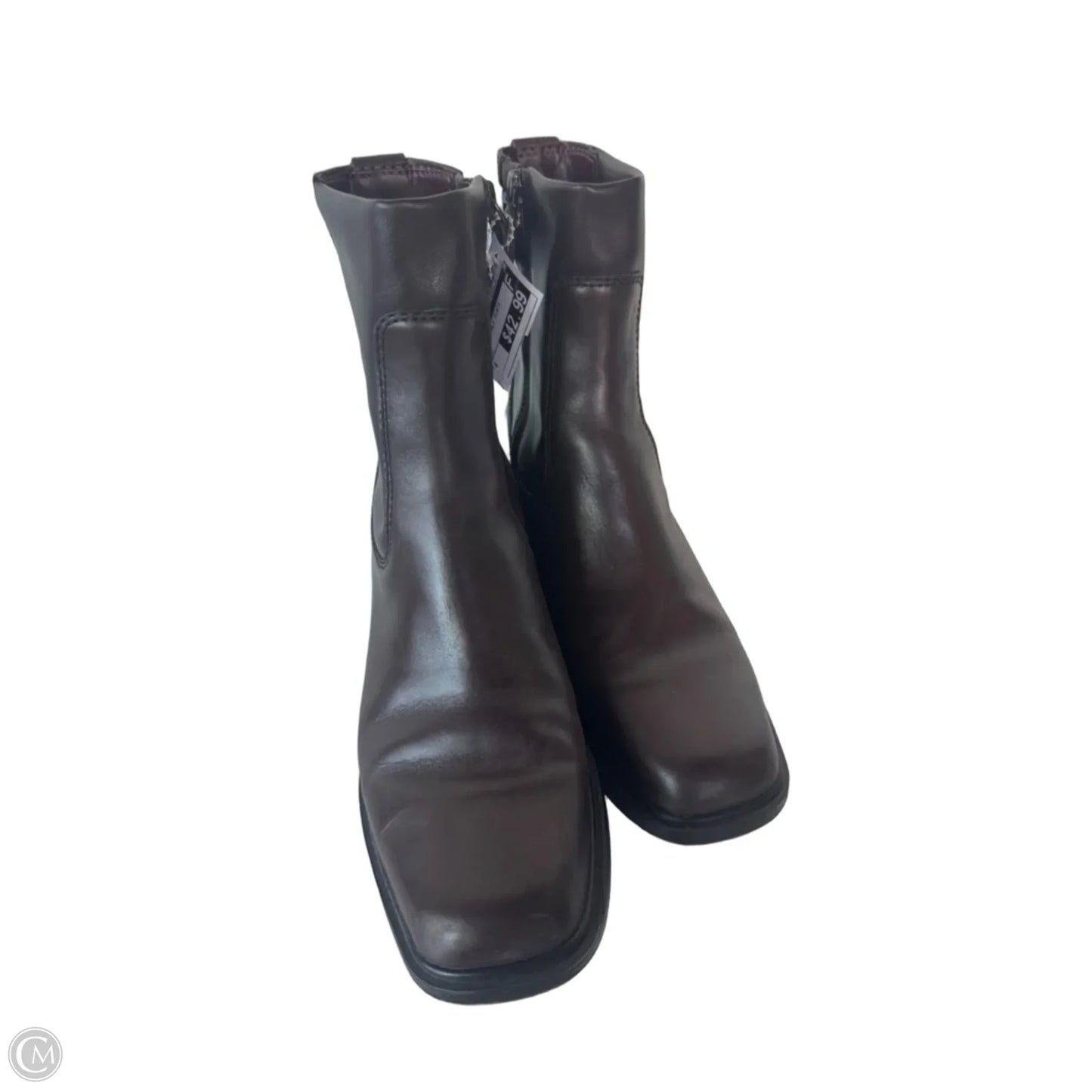 Boots Mid-calf Flats By Franco Sarto In Brown, Size: 8