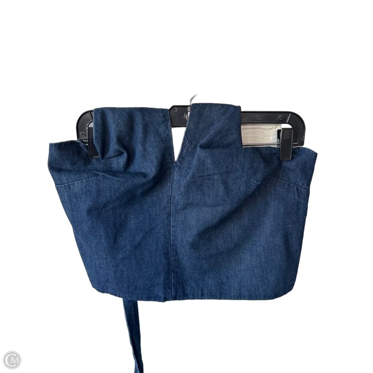 Top Sleeveless By Loft In Blue Denim, Size: M