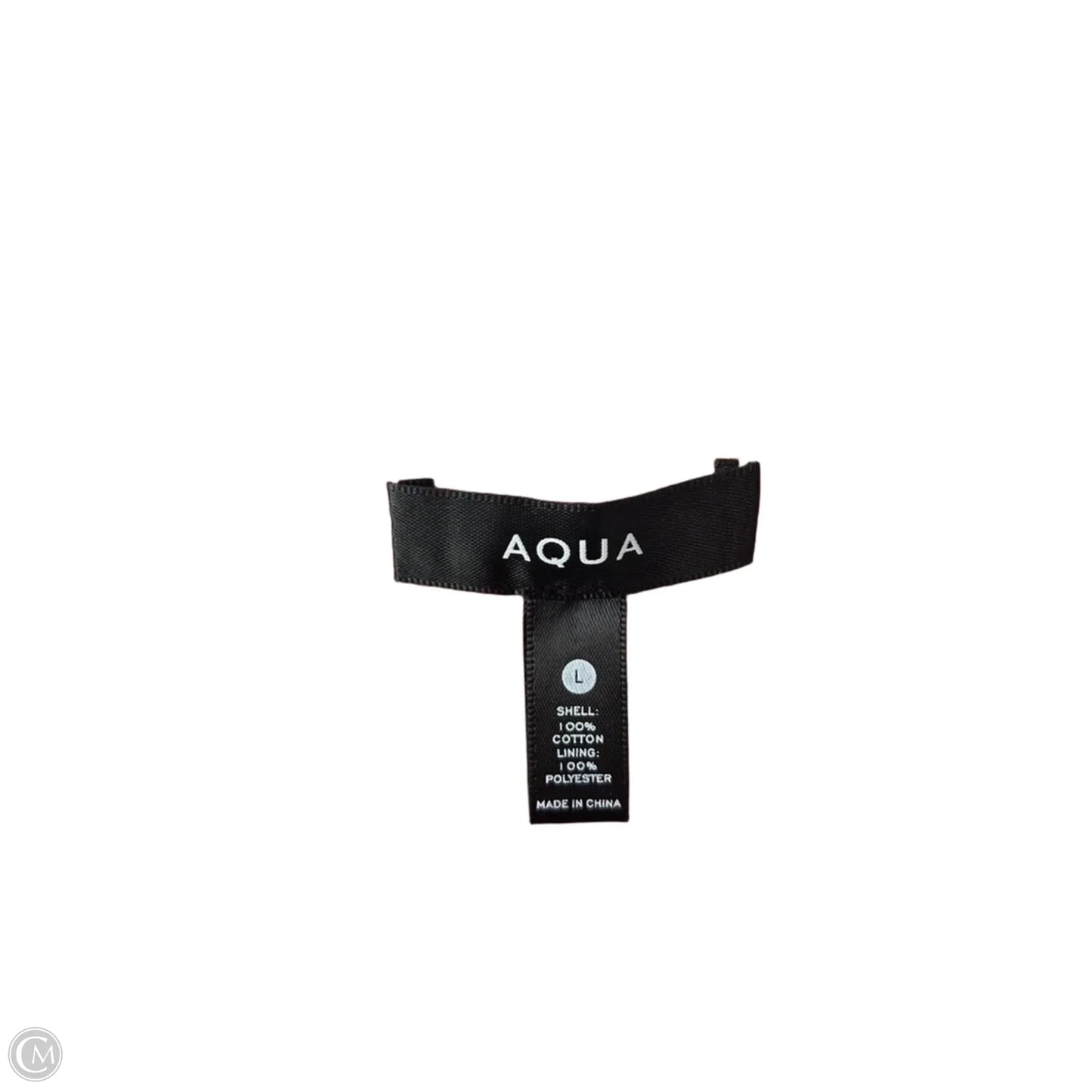 Dress Casual Short By Aqua In Orange & White, Size: L