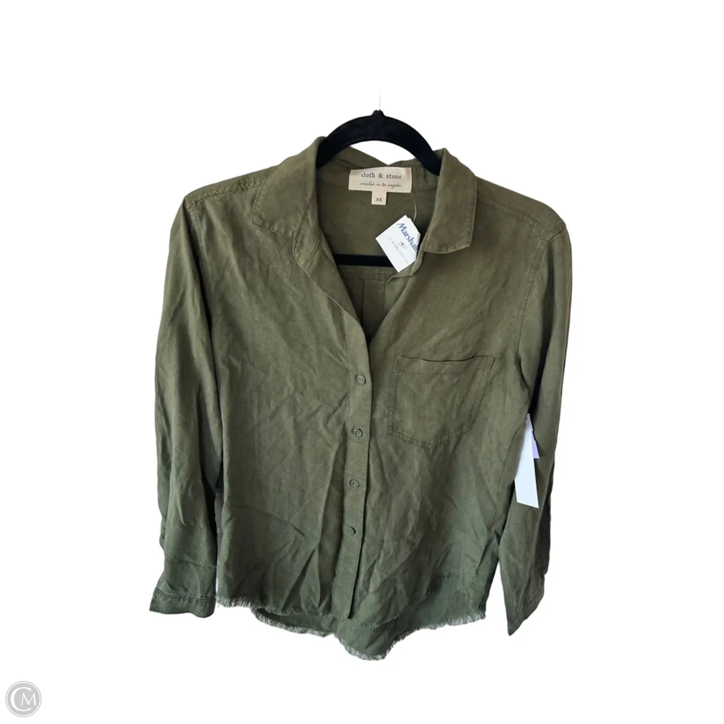 Top Long Sleeve By Cloth & Stone In Green, Size: Xs