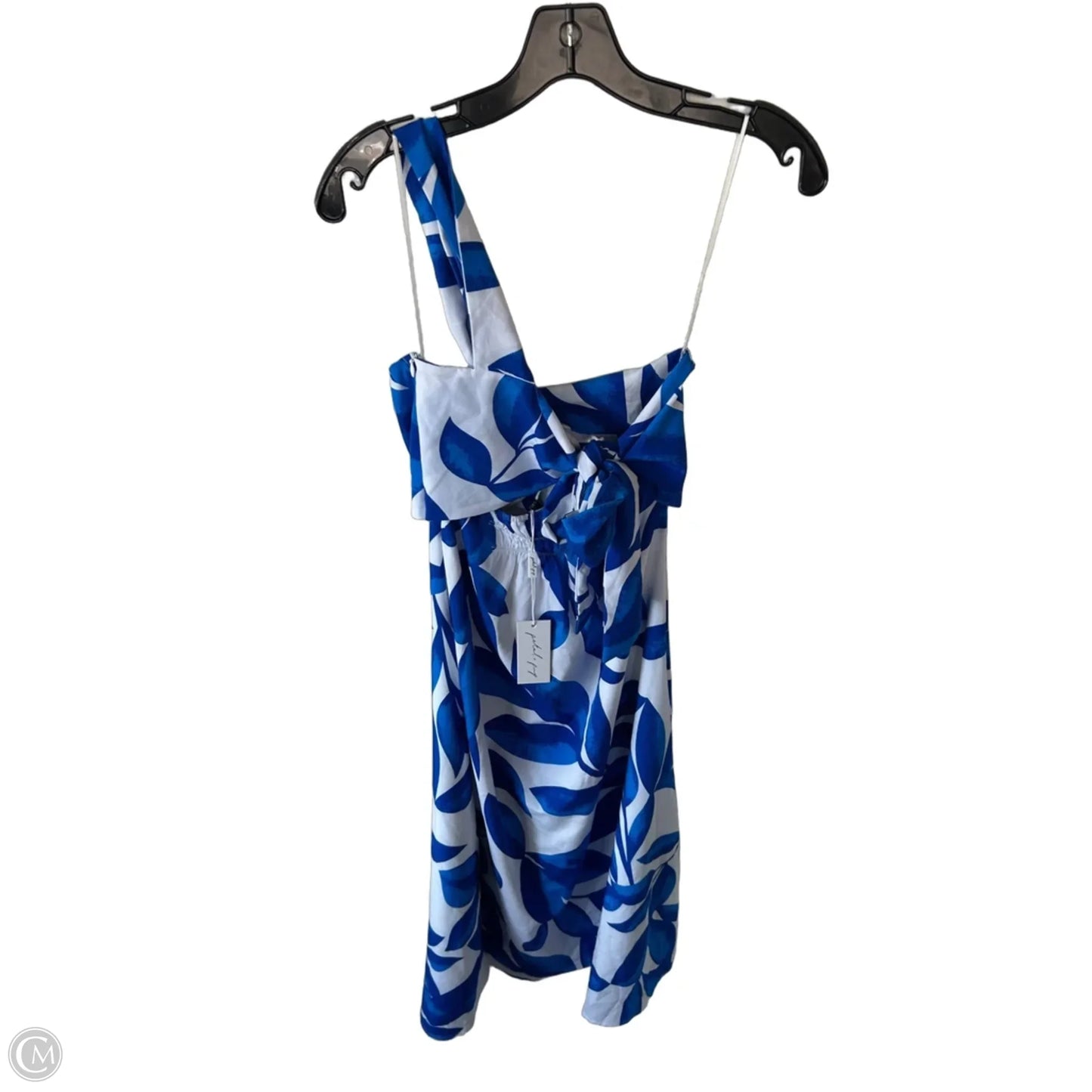 Dress Casual Midi By Fore In Blue & White, Size: S
