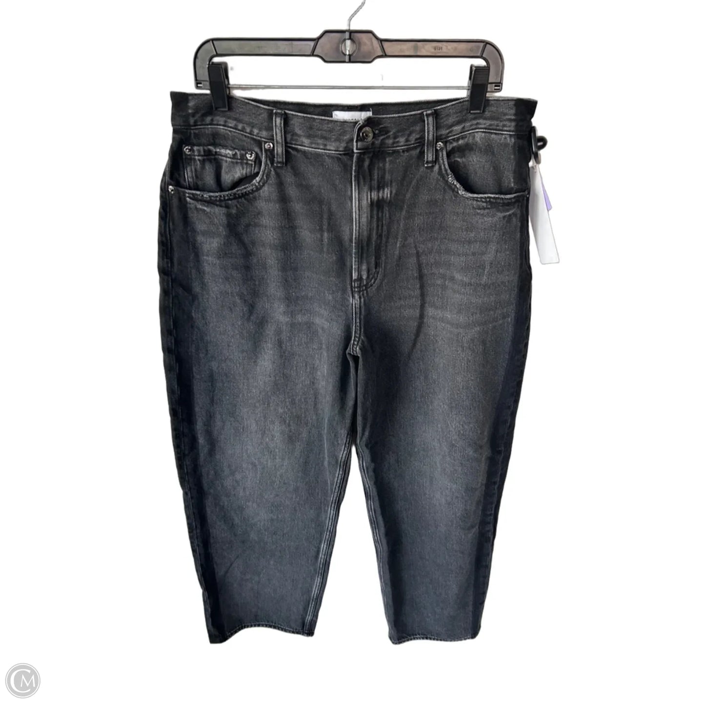 Jeans Wide Leg By Pistola In Black Denim, Size: 14