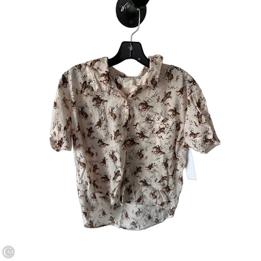 Pajamas 2pc By The Great. In Brown & Cream, Size: S