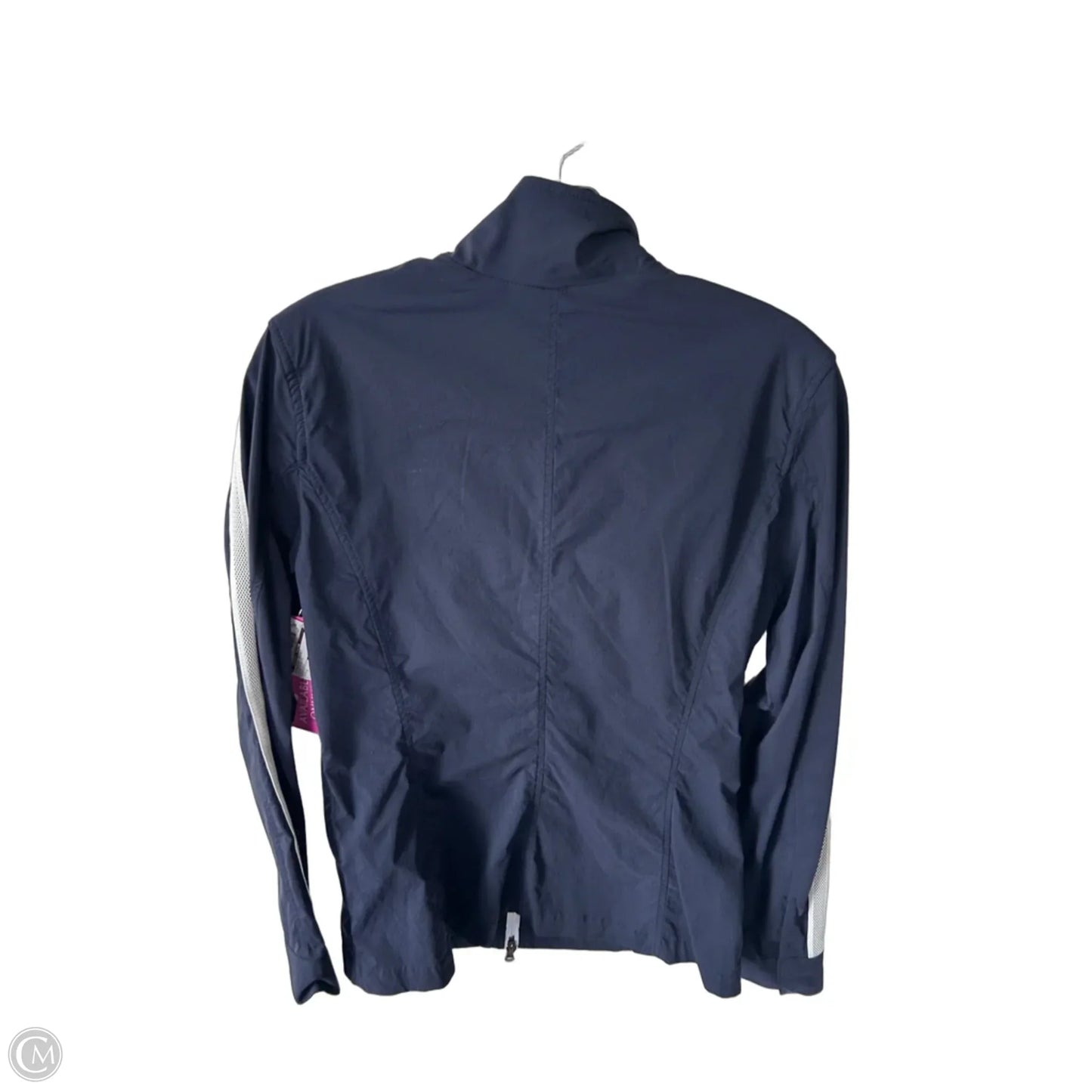 Athletic Jacket By Clothes Mentor In Blue & White, Size: S