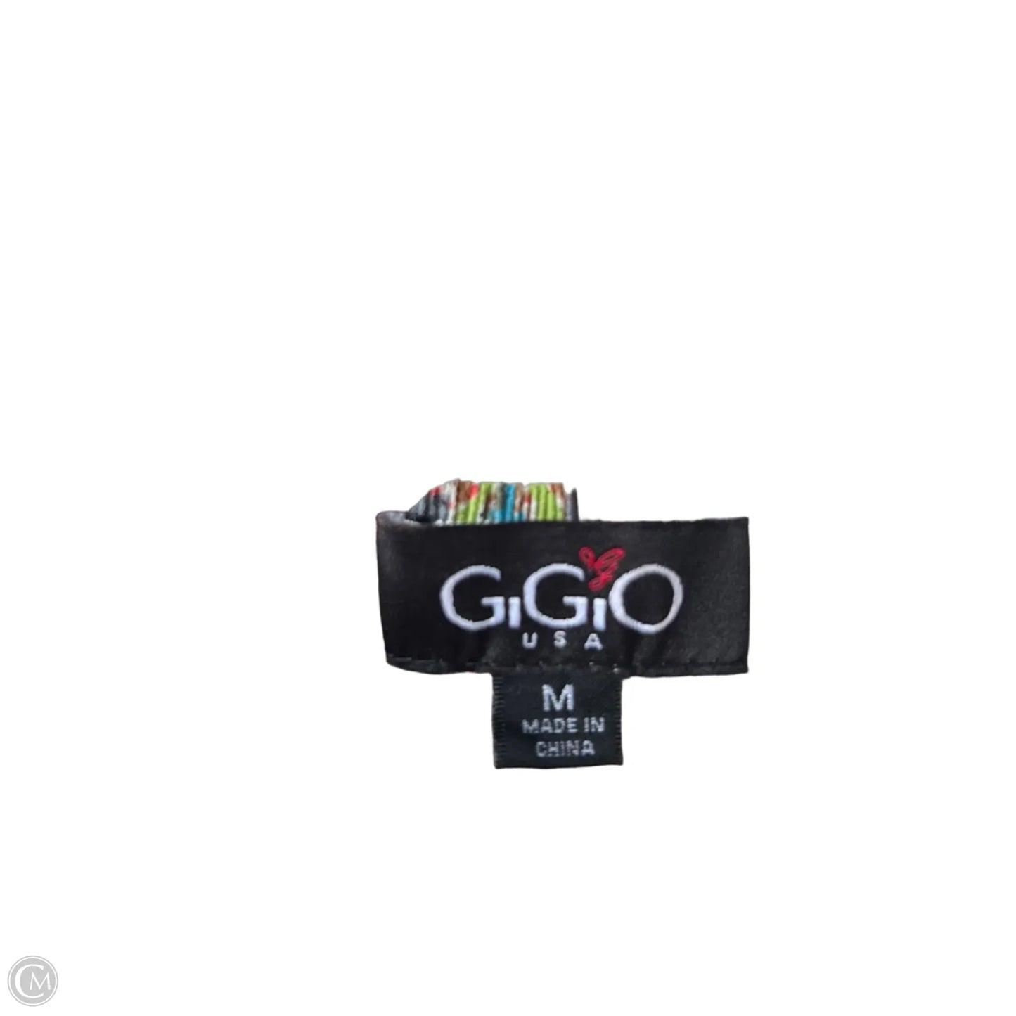 Top Long Sleeve By Gigio In Cream & Orange, Size: M