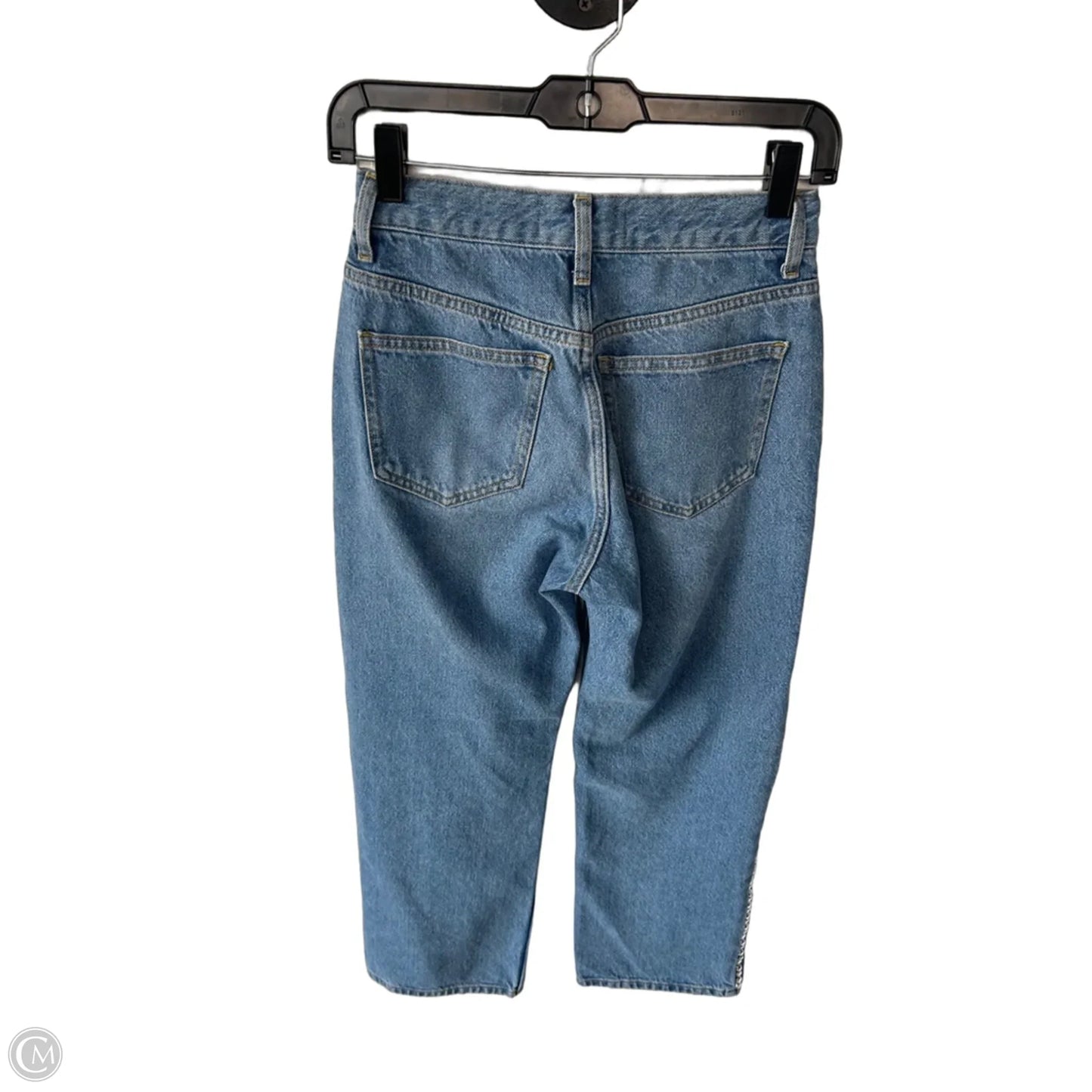 Jeans Straight By Mng In Blue Denim, Size: 2