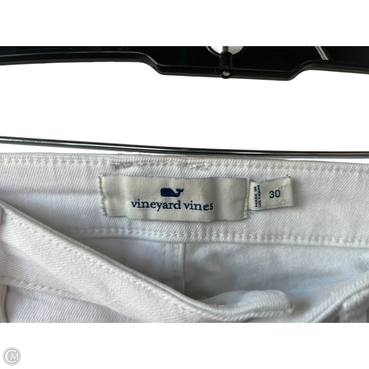 Jeans Skinny By Vineyard Vines In White Denim, Size: 10