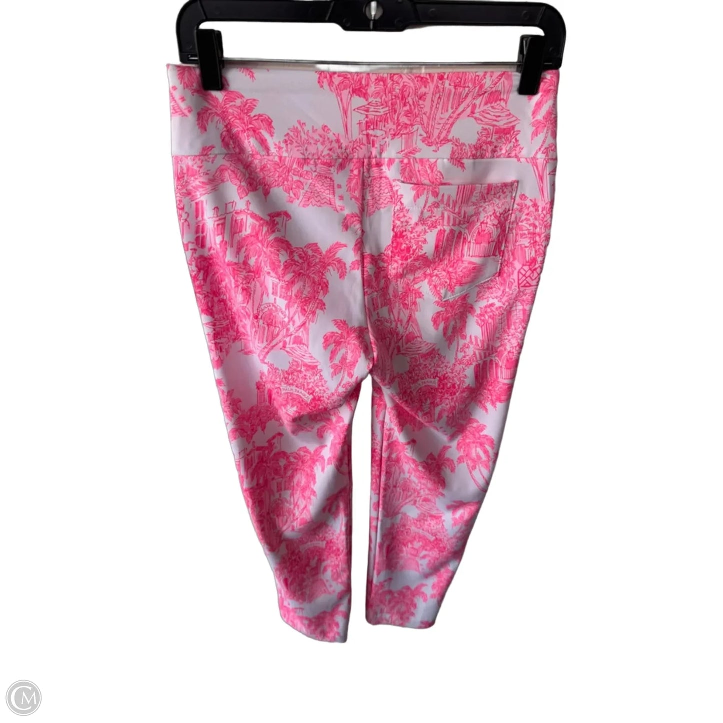 Pants Designer By Lilly Pulitzer In Pink & White, Size: 2
