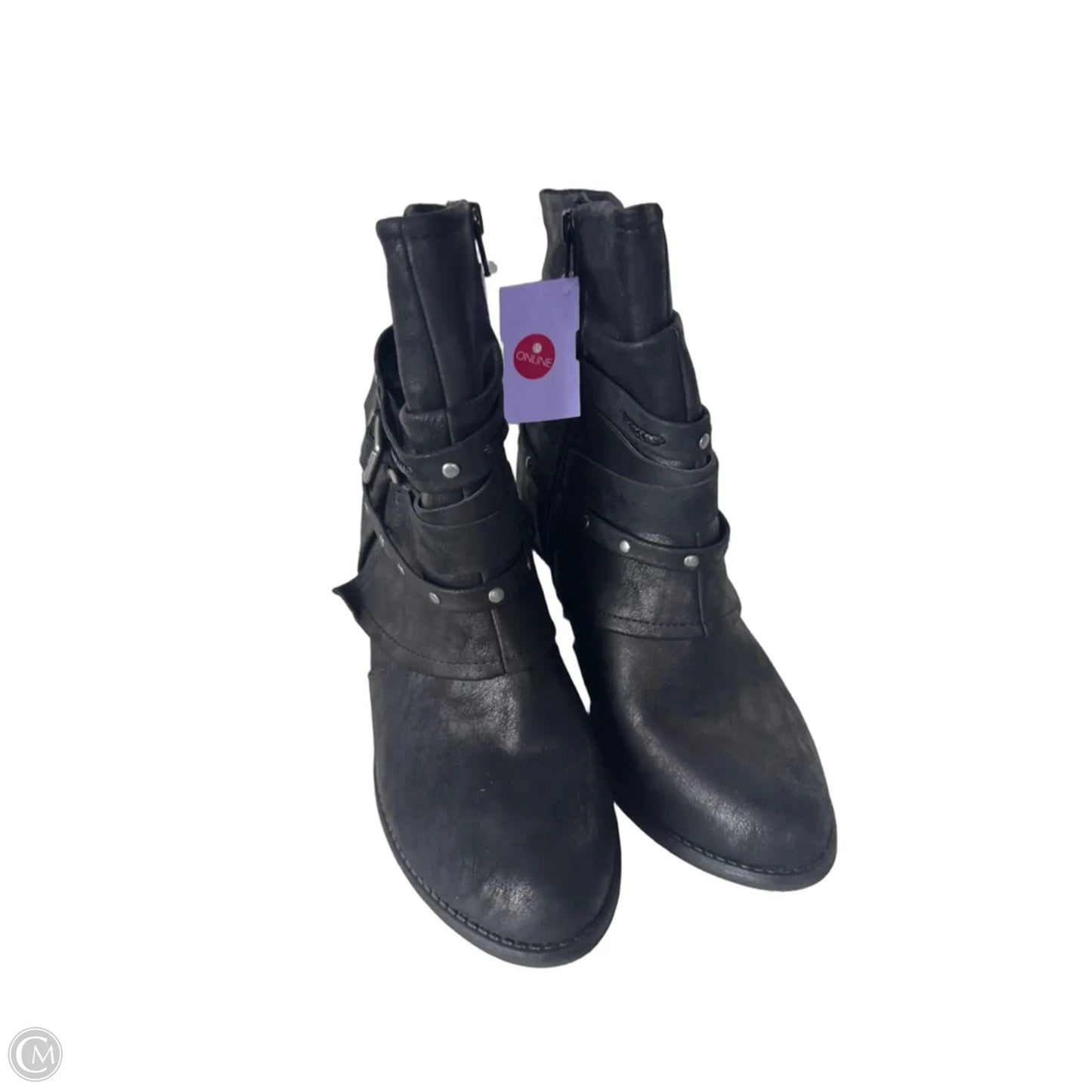 Boots Mid-calf Heels By So In Black, Size: 9