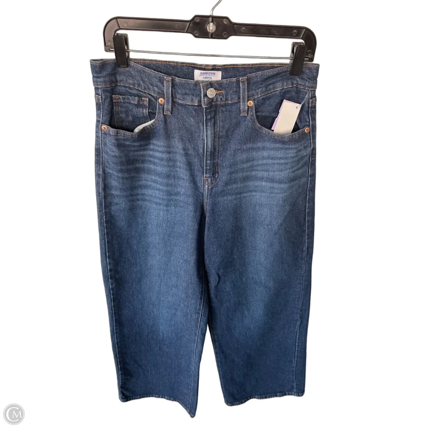 Jeans Wide Leg By Levis In Blue Denim, Size: 6