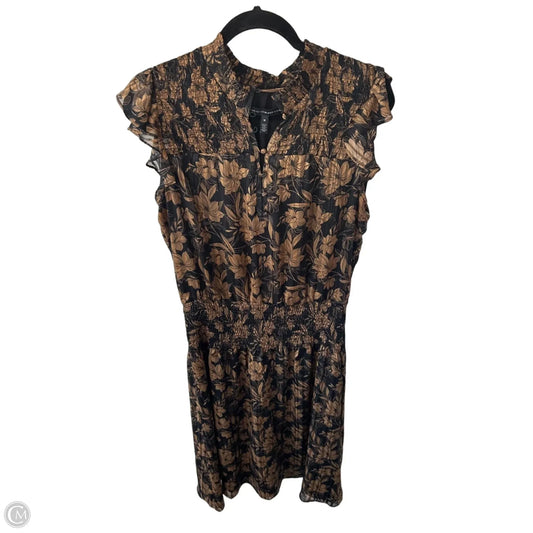 Dress Party Midi By White House Black Market In Black & Brown, Size: M