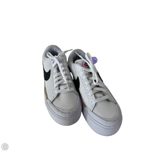 Shoes Sneakers Platform By Nike In Black & White, Size: 8