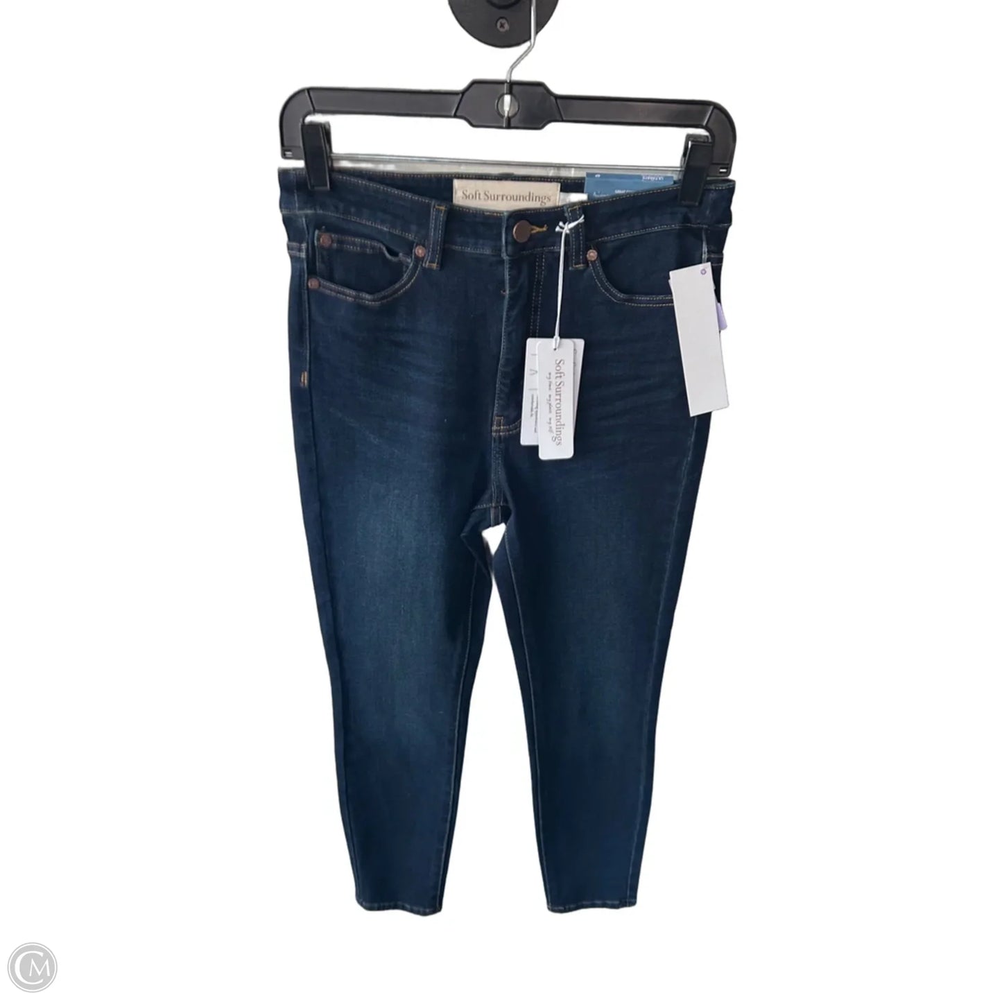 Jeans Skinny By Soft Surroundings In Blue Denim, Size: 4p
