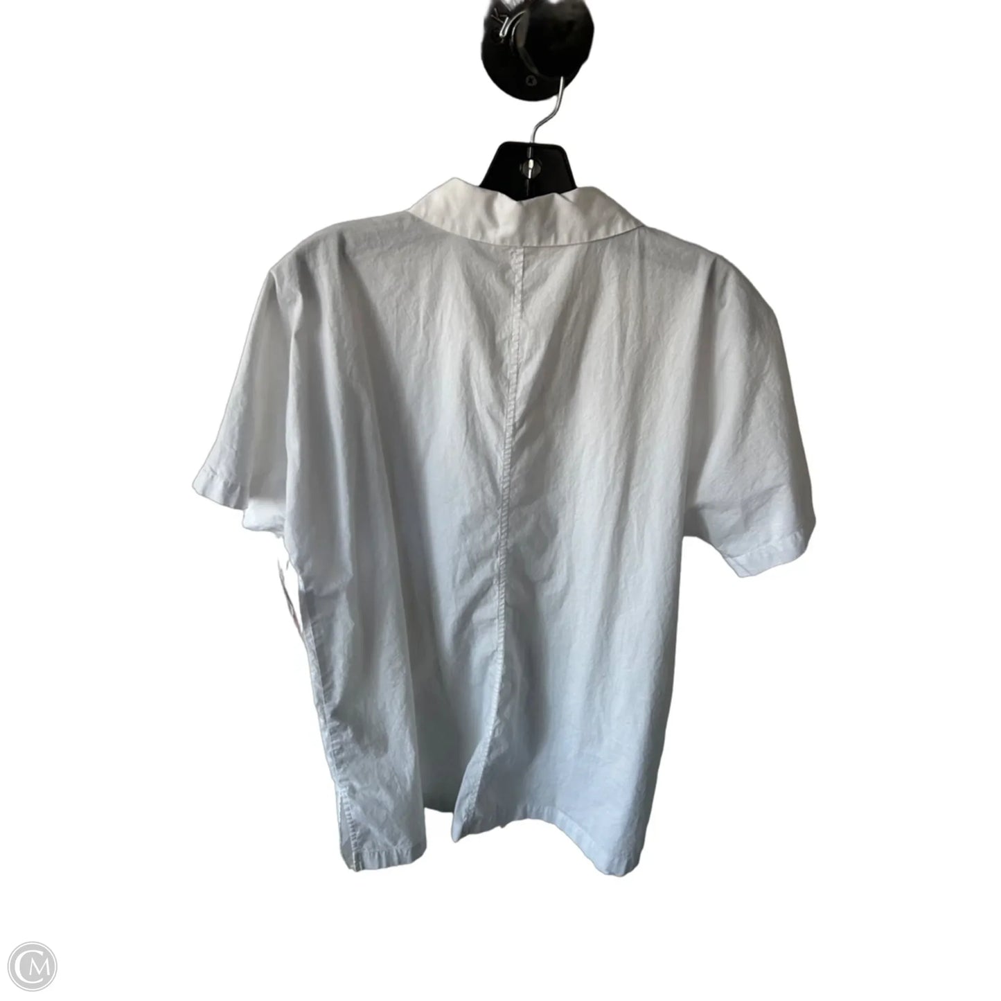 Top Short Sleeve By Eileen Fisher In White, Size: S