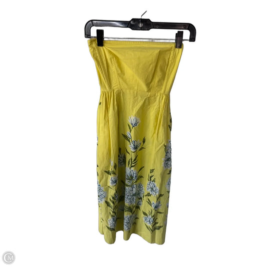 Dress Casual Midi By Anthropologie In Yellow, Size: Xxsp