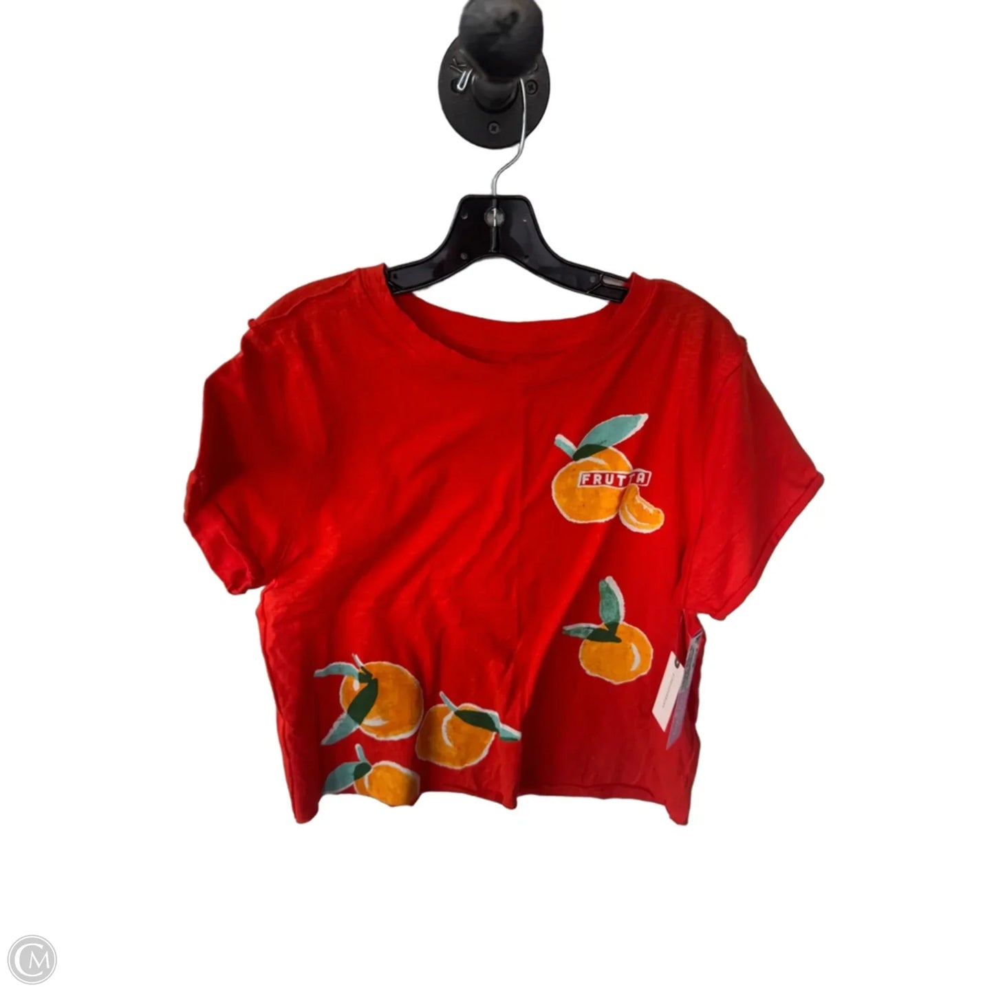 Top Short Sleeve Basic By Maeve In Orange, Size: M