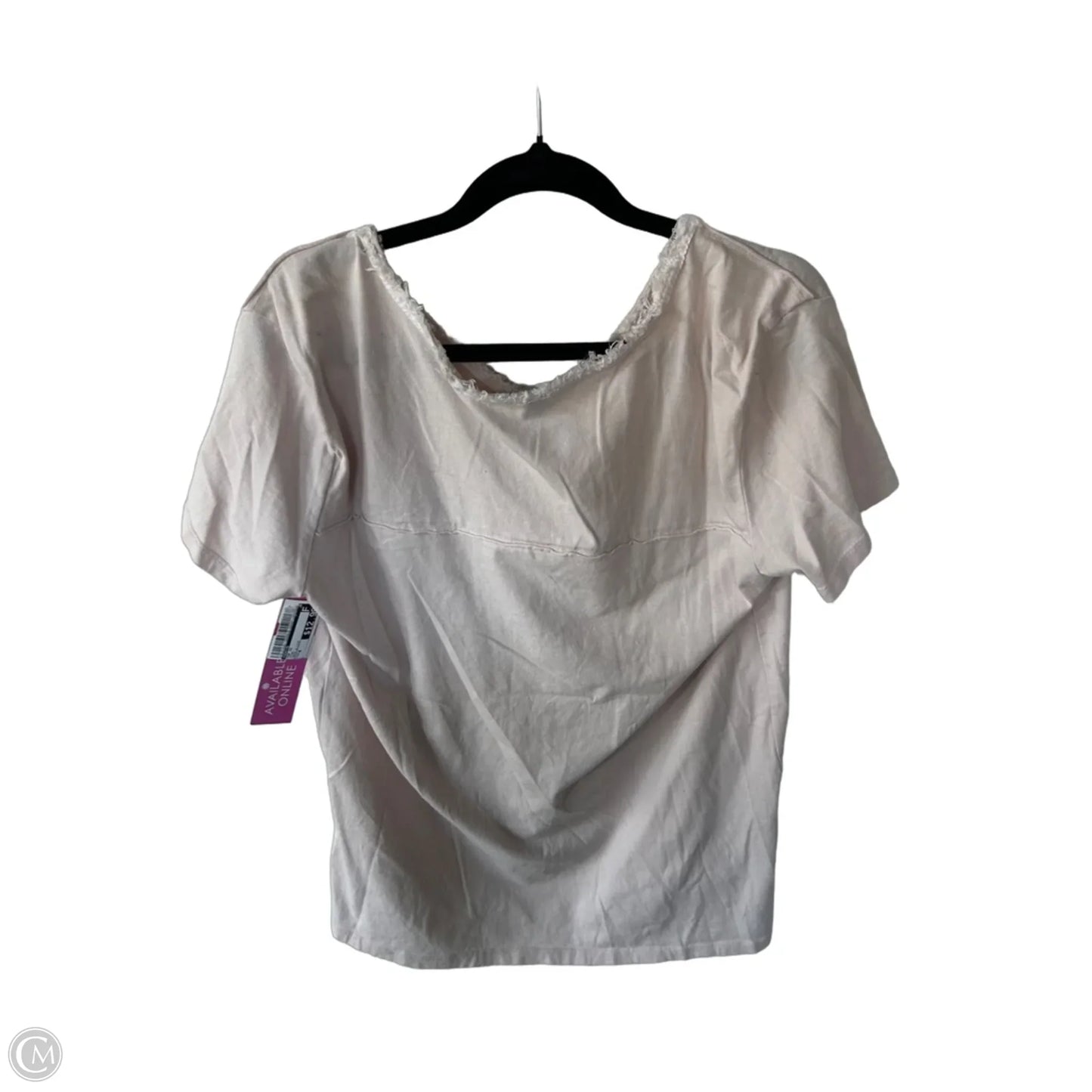 Top Short Sleeve By Venti6 In Pink, Size: M