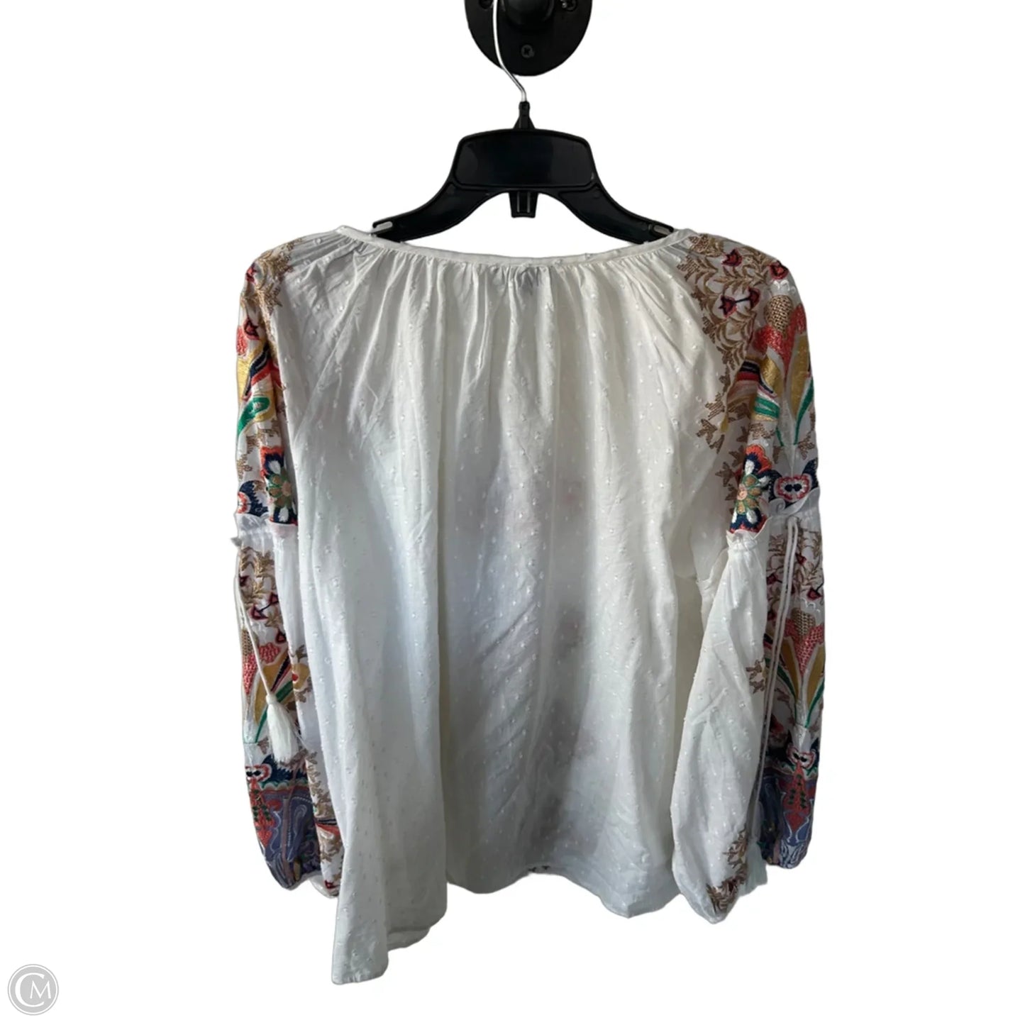 Top Long Sleeve By Tolani In Cream & Tan, Size: Xl