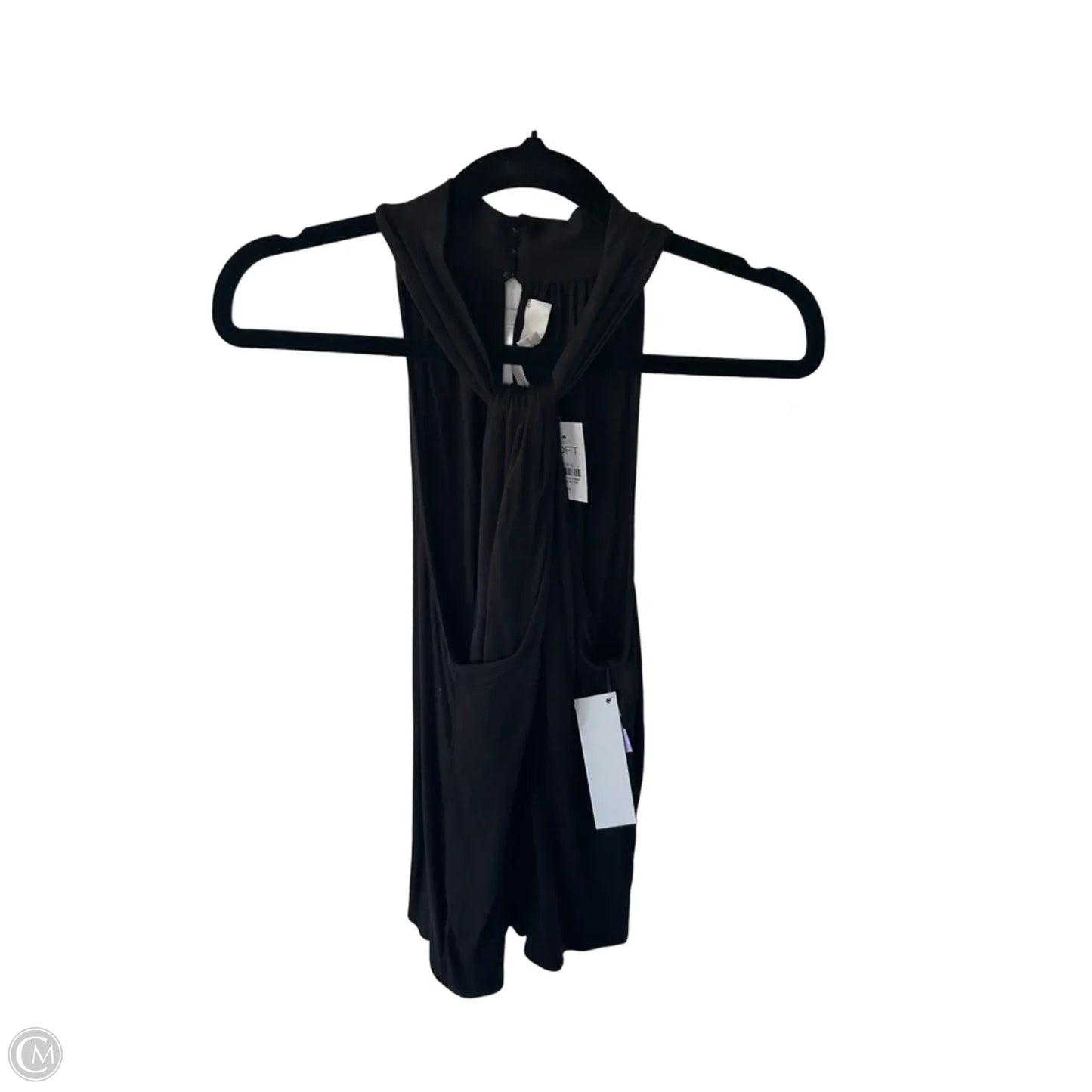 Top Sleeveless By Loft In Black, Size: M