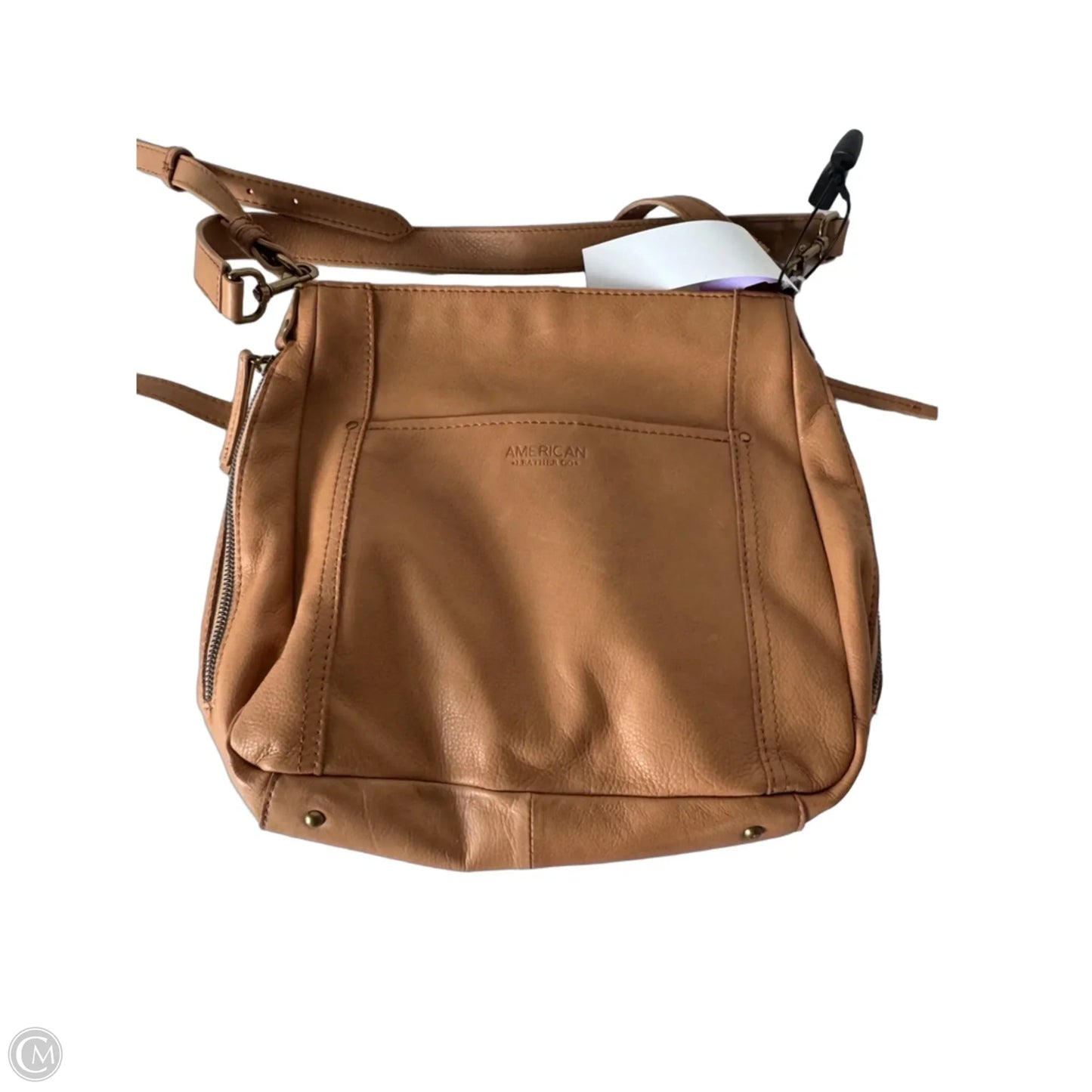 Handbag Leather By Cmc, Size: Medium