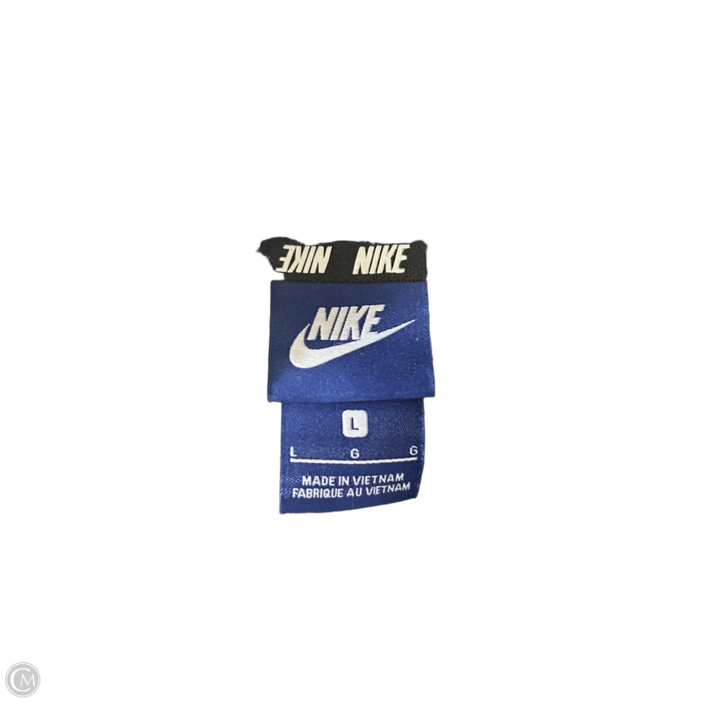 Athletic Jacket By Nike In Black, Size: L