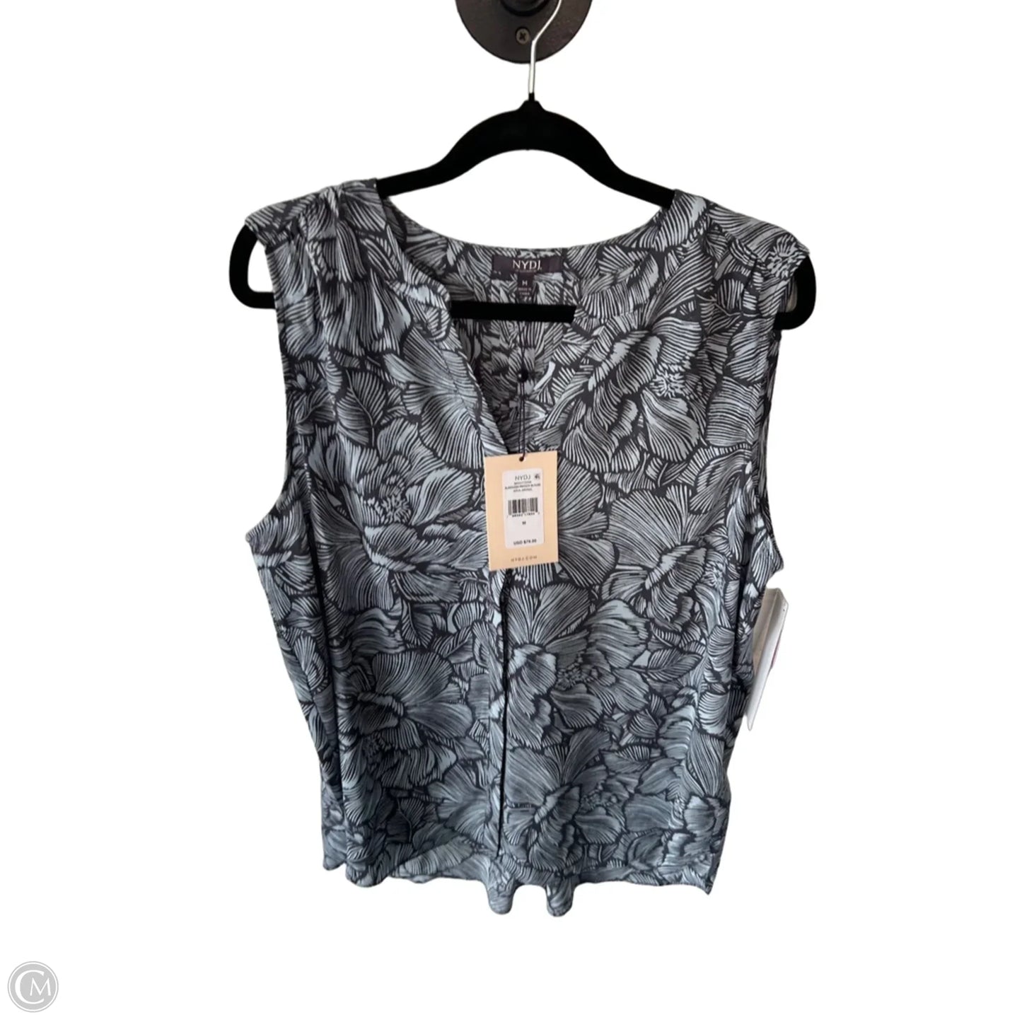 Top Sleeveless By Not Your Daughters Jeans In Blue, Size: M
