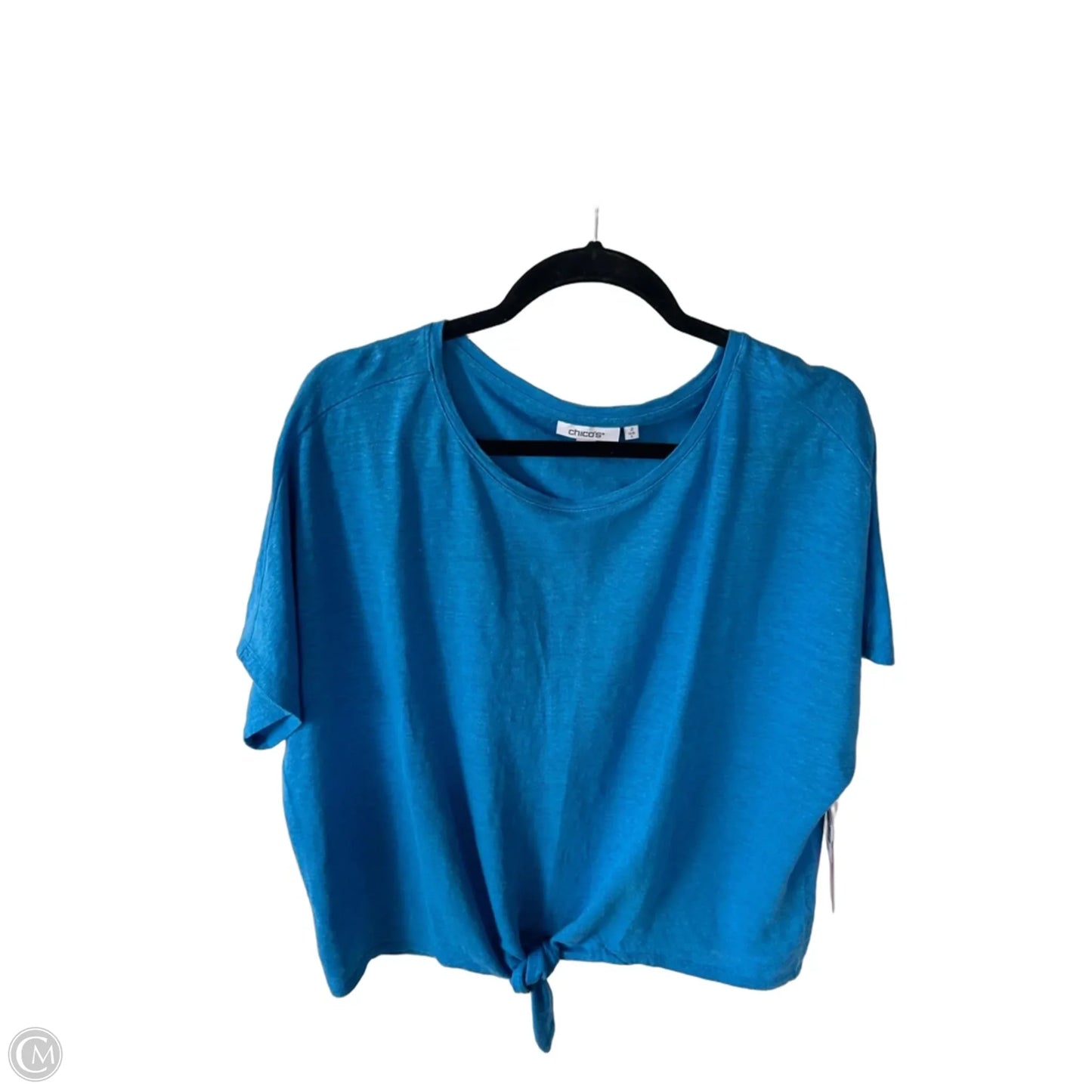 Top Short Sleeve By Chicos In Blue, Size: L