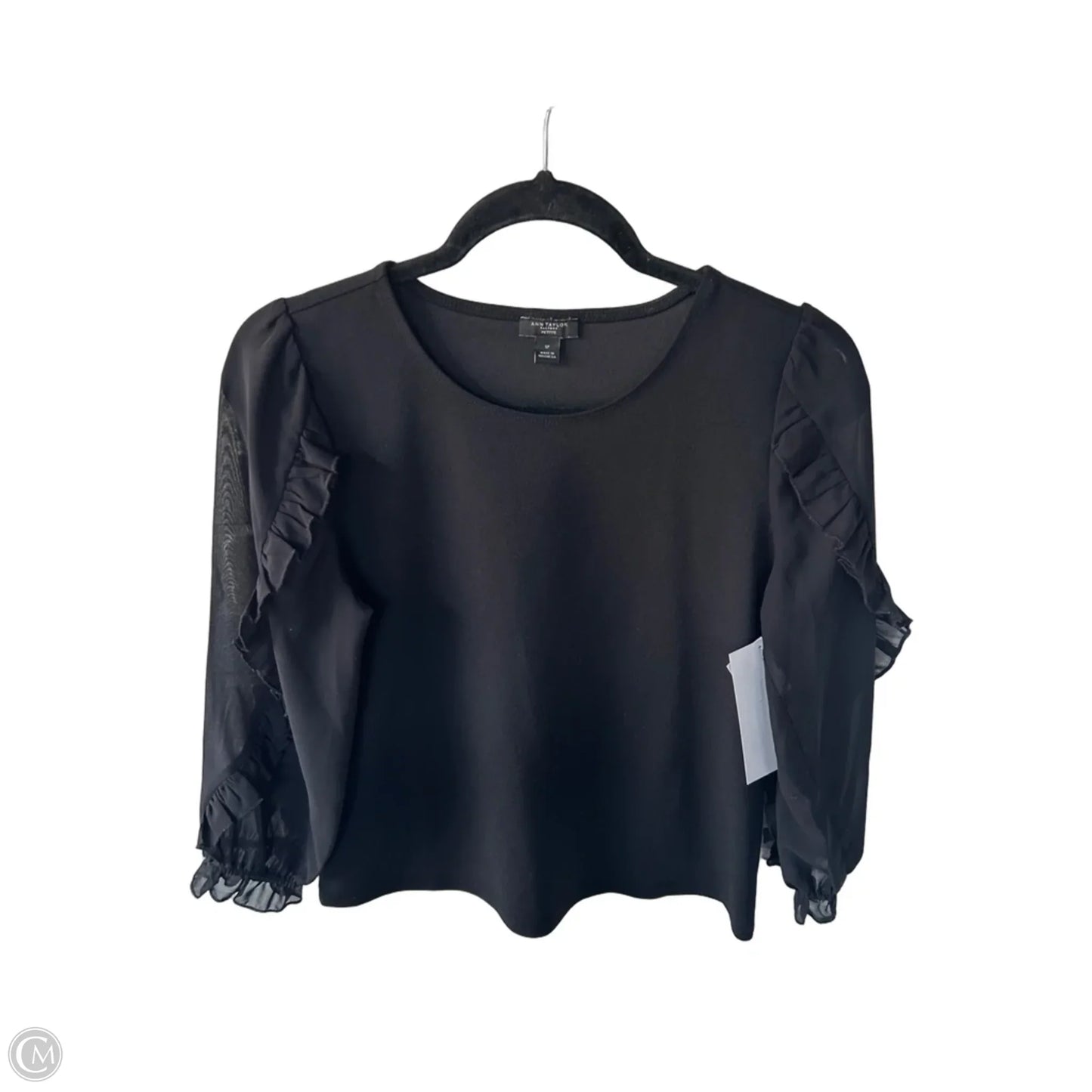 Top Long Sleeve By Ann Taylor In Black, Size: Sp