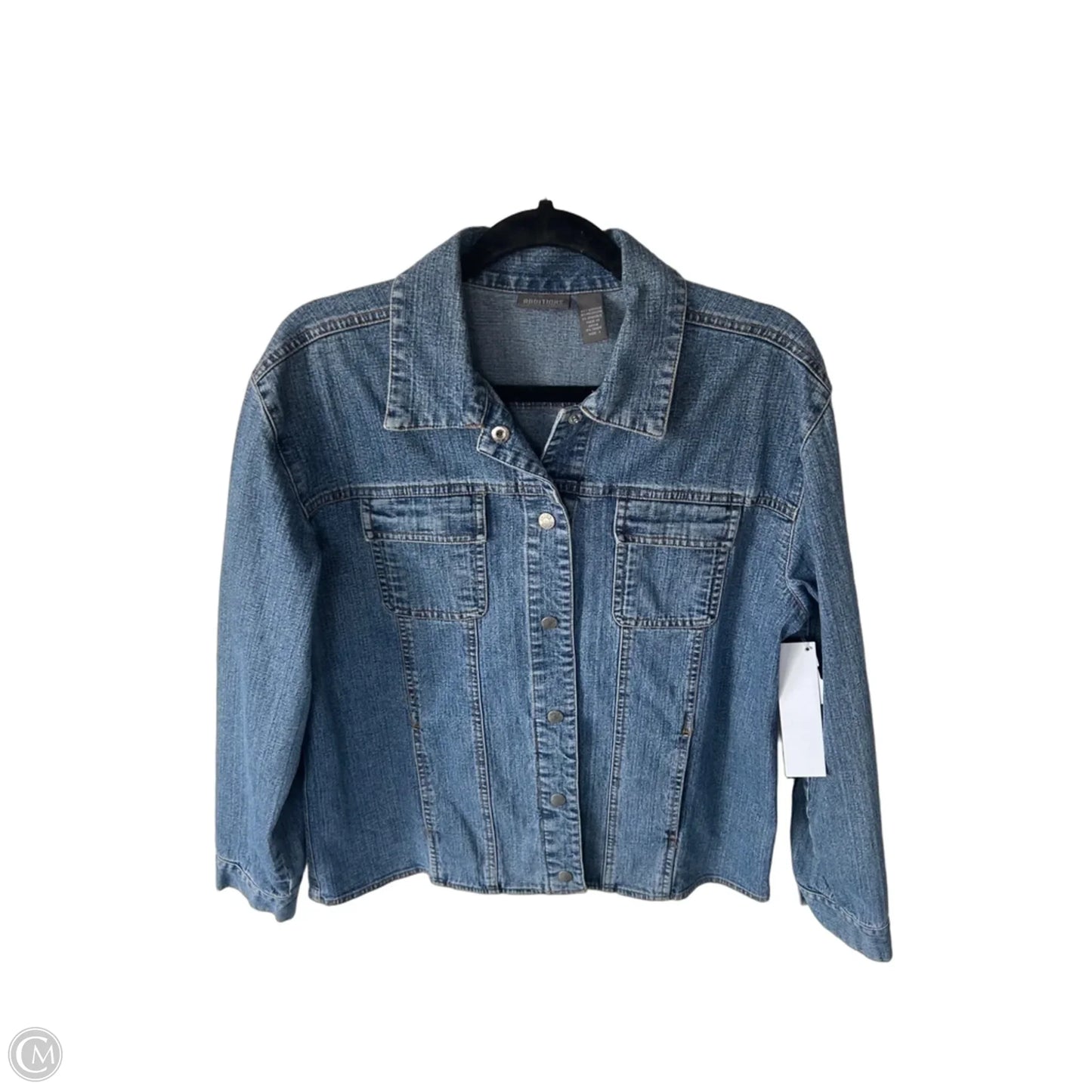 Jacket Denim By Chicos In Blue Denim, Size: M